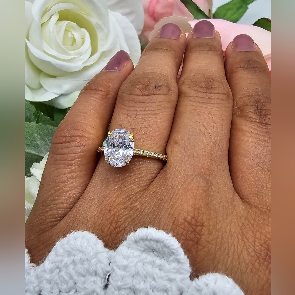 🥰 AMBER ENGAGEMENT RING - Picture 4 of 8